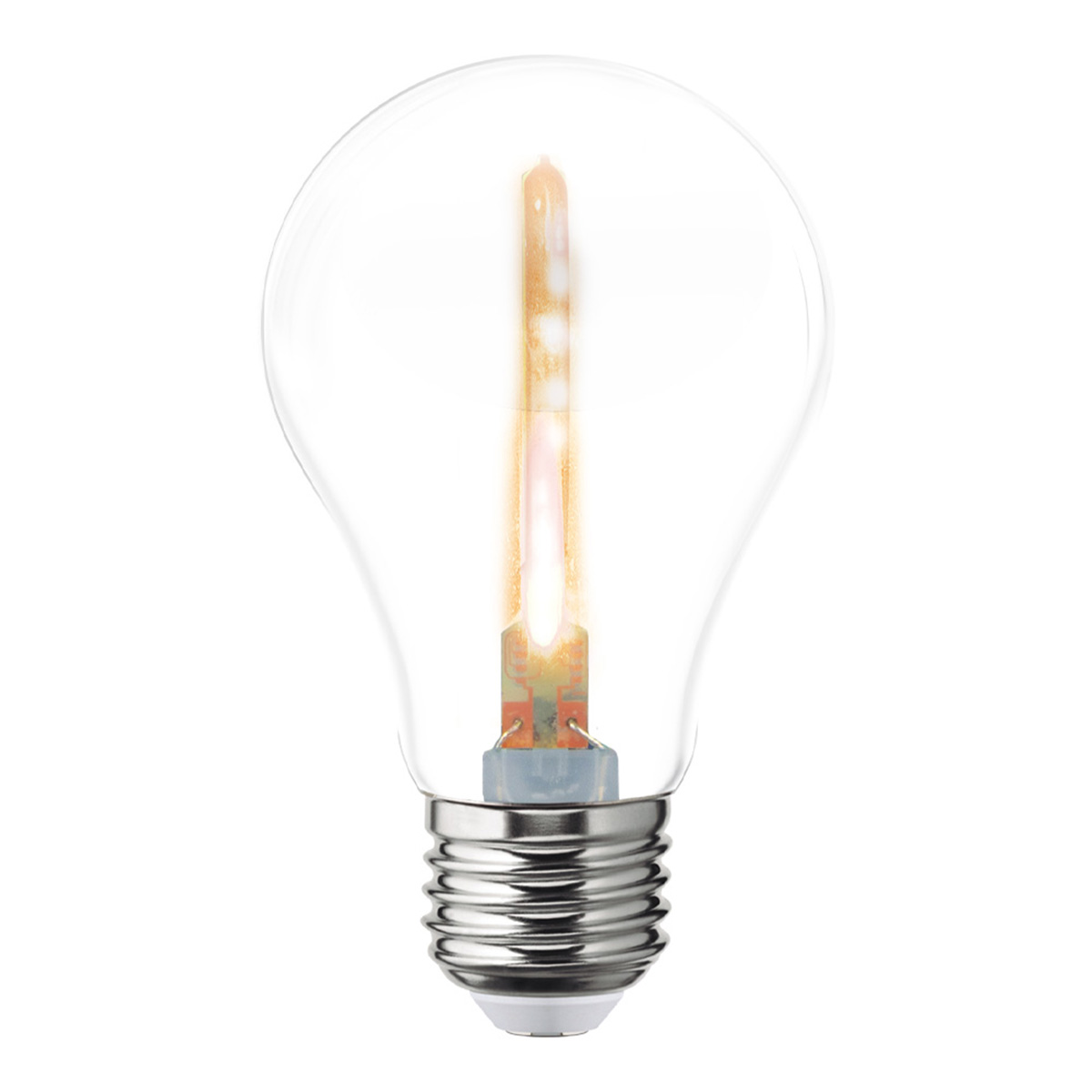 Foto 2 pulgar | Pack De 6 Focos Led Aksi 1w A19 Estela De Luz Base E27 Naranja