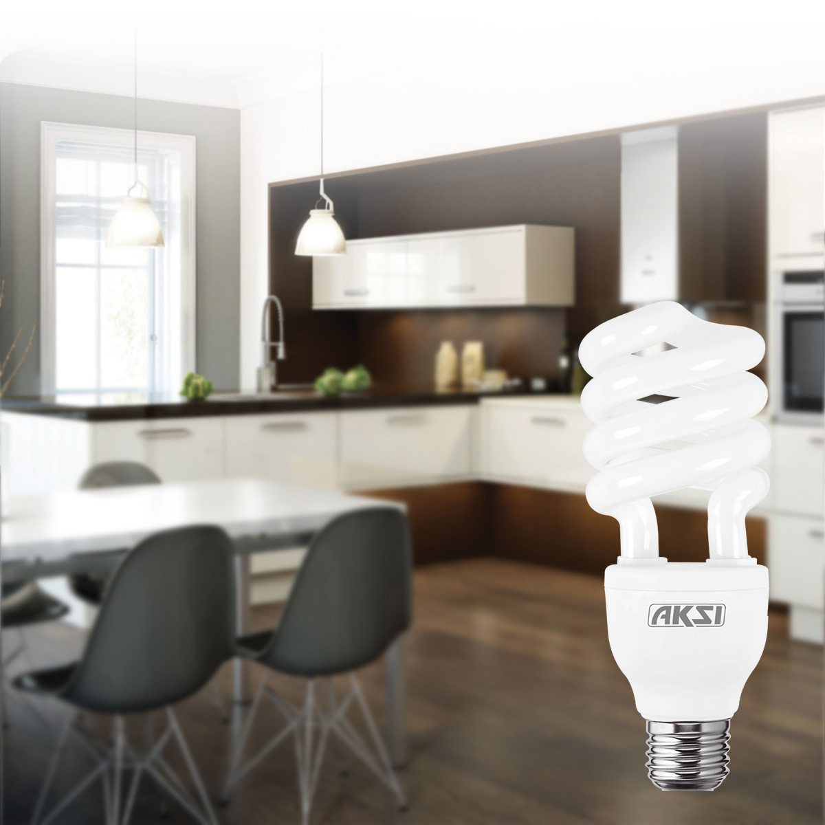 Foto 3 | Pack De 10 Focos Ahorradores Aksi 23w Espiral Base E27 Luz Blanca