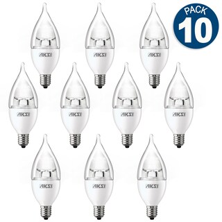 Foto 1 | Pack De 10 Focos Led Aksi 4w Flama Base E12 Luz Cálida