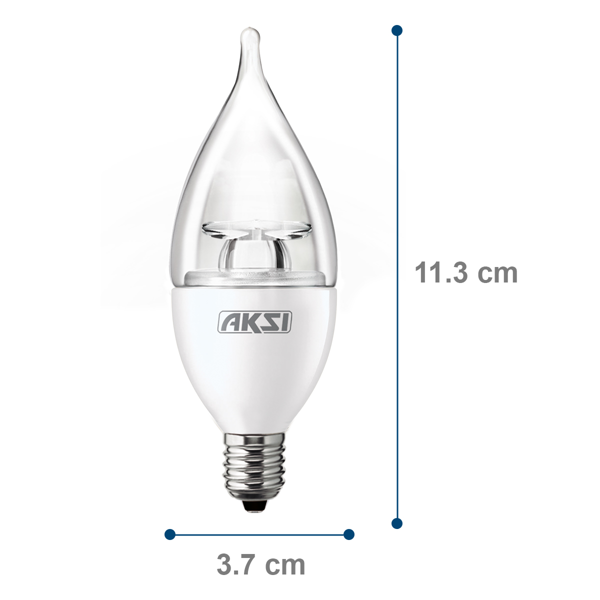 Foto 3 pulgar | Pack De 10 Focos Led Aksi 4w Flama Base E12 Luz Cálida