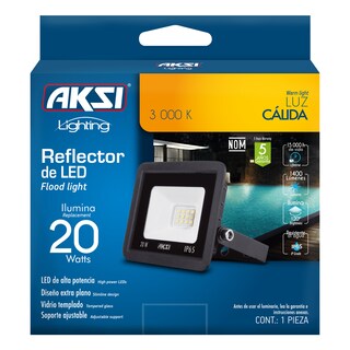 Foto 4 | Pack De 4 Reflectores Led Aksi 20w Smd Ip65 Ultra Delgado Luz Cálida