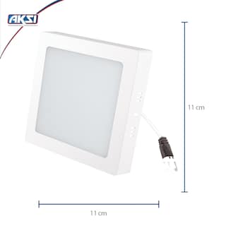 Foto 2 | Pack De 6luminarios Led Aksi 6w De Sobreponer Cuadrado Luz Blanca