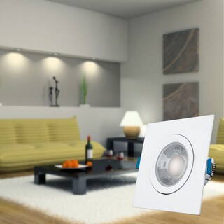 Foto 6 | Pack De 6 Spots Aksi 5w Cuadrado Led Empotrable Dirigible Luz Blanca