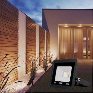 Foto 5 | Pack De 4 Reflectores Led Aksi 10w Smd Ip65 Ultra Delgado Luz Cálida