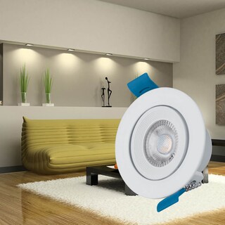 Foto 4 | Pack De 6 Spots Aksi 7w Circular Led Empotrable Dirigible Luz Blanca