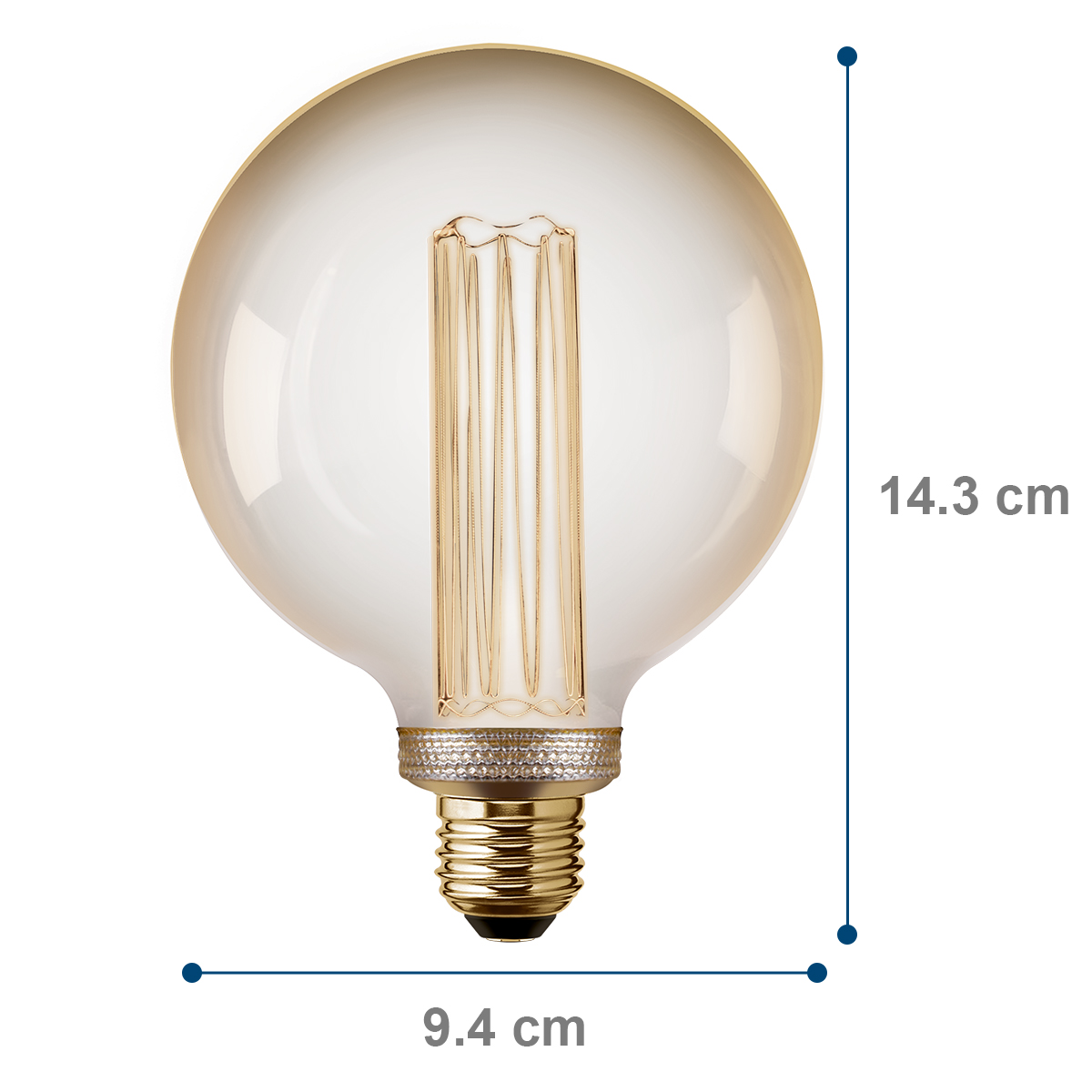 Foto 3 pulgar | Pack De 6 Focos Led Vintage Aksi 4w Globo Tornado Dimeable Luz Cálida