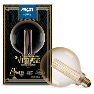 Foto 4 | Pack De 6 Focos Led Vintage Aksi 4w Globo Tornado Dimeable Luz Cálida