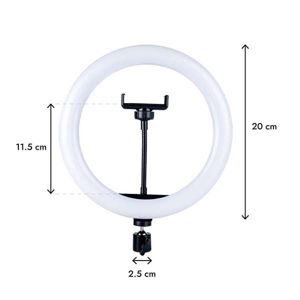 Foto 3 pulgar | 10 Aros De Luz Aksi 20 Cm Multitonalidad