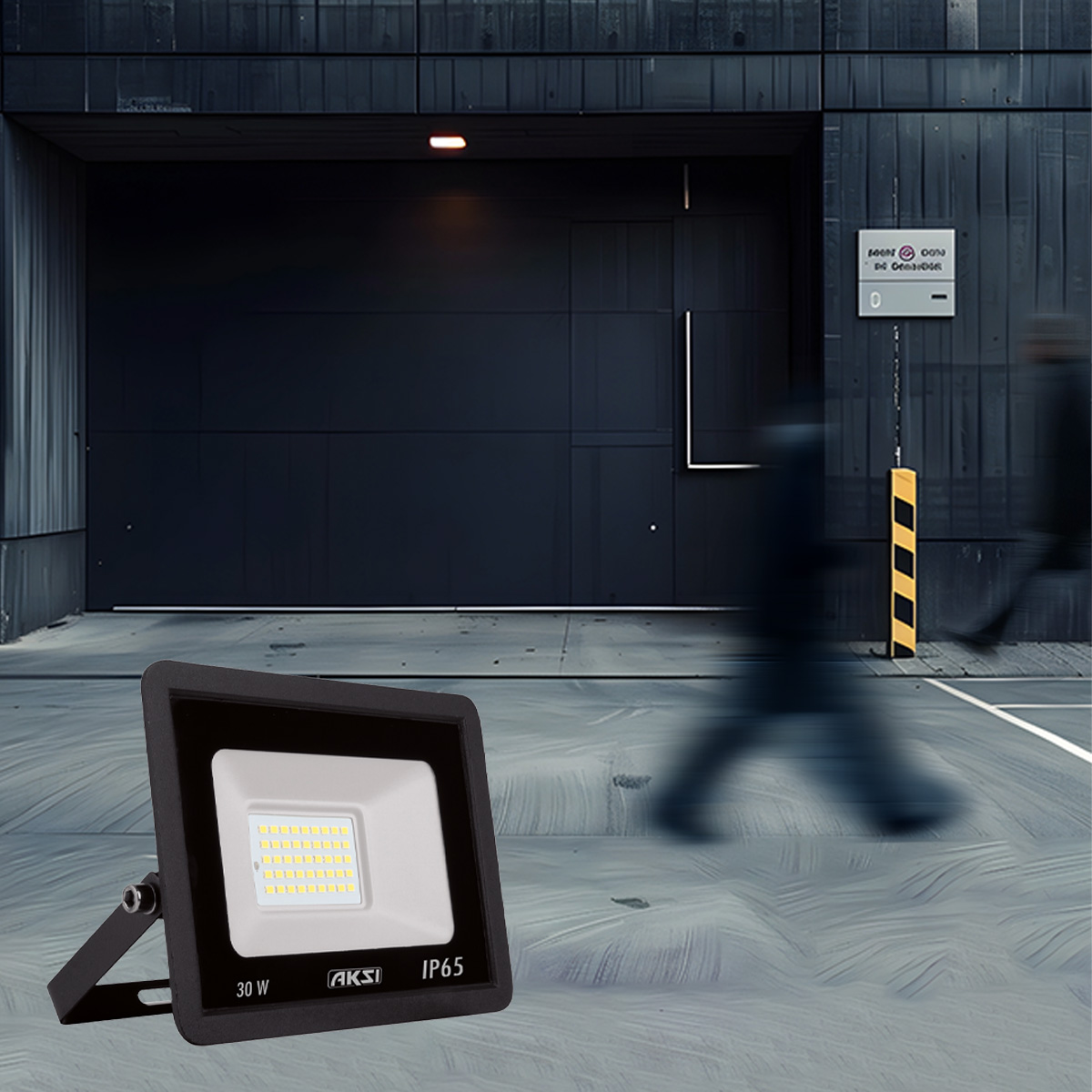 Foto 6 pulgar | Pack De 2 Reflectores Aksi 30w Sensor De Movimiento Ip65 Luz Blanca