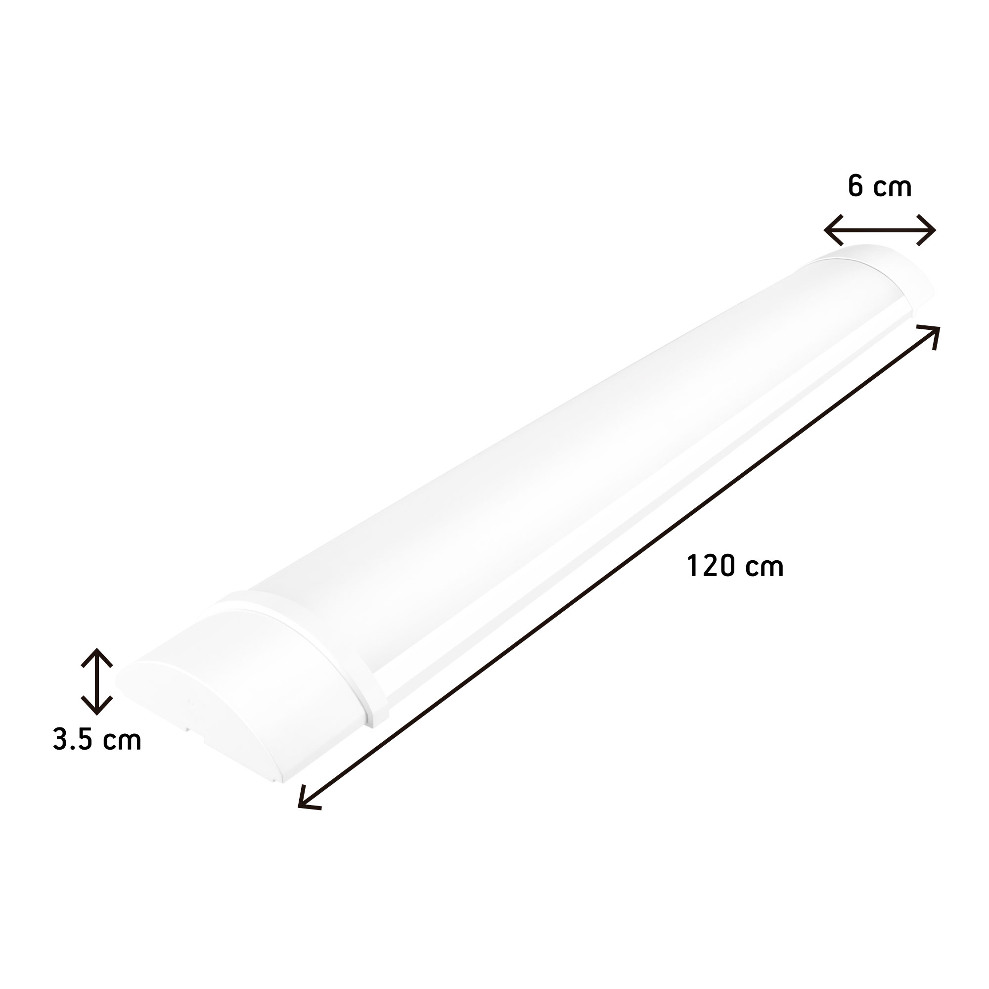 Foto 3 pulgar | Pack De 4 Luminarios Led Aksi 36w De Sobreponer Ip65 120 Cm Luz Blanca
