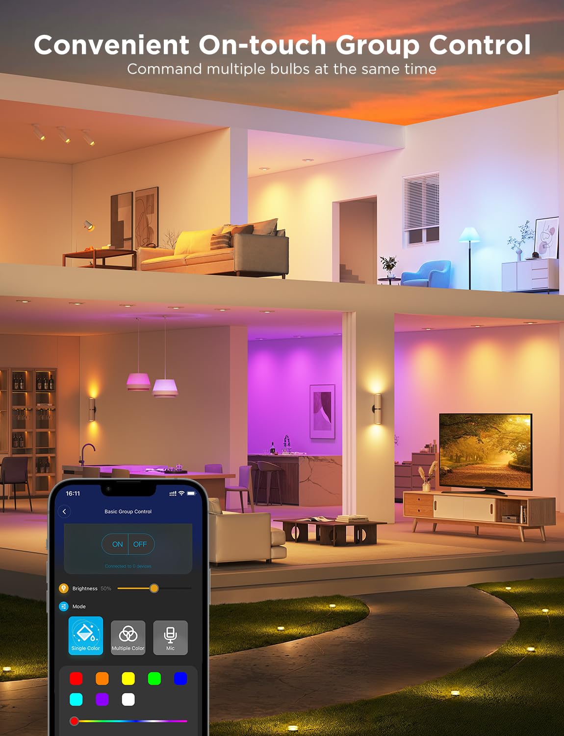 Foto 6 pulgar | Bombilla Led Inteligente Govee Gu10 Mr16 Rgbww Regulable 400 Lm, Paquete De 4 - Venta Internacional.