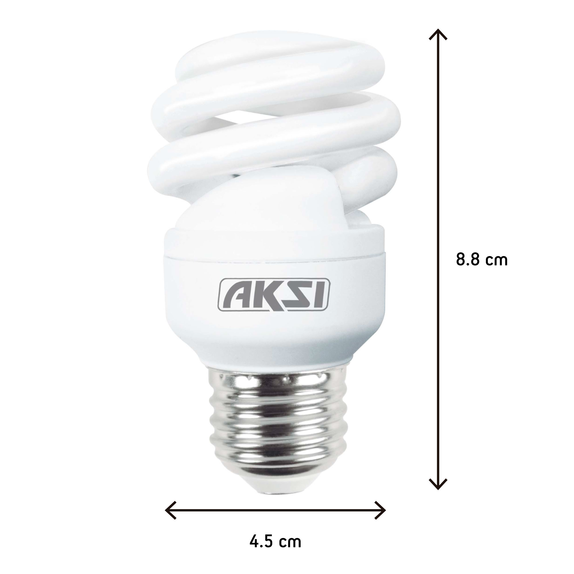 Foto 3 pulgar | Pack De 20 Focos Ahorradores Aksi 9w Mini Espiral Base E27 Luz Blanca
