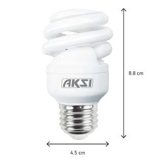 Foto 2 | Pack De 20 Focos Ahorradores Aksi 9w Mini Espiral Base E27 Luz Blanca