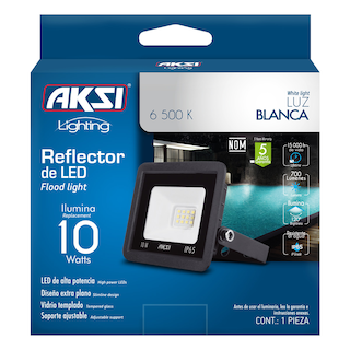 Foto 4 | Pack De 4 Reflectores Led Aksi 10w Ip65 Luz Blanca
