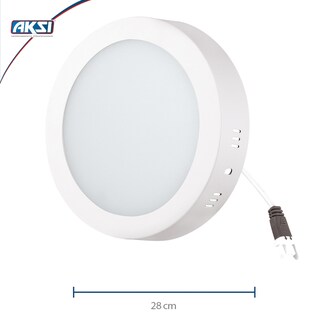 Foto 2 | Pack De 6luminarios Led Aksi 24 W De Sobreponer Circular Luz Blanca