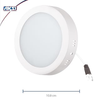 Foto 2 | Pack De 6luminarios Led Aksi 6w De Sobreponer Circular Luz Blanca