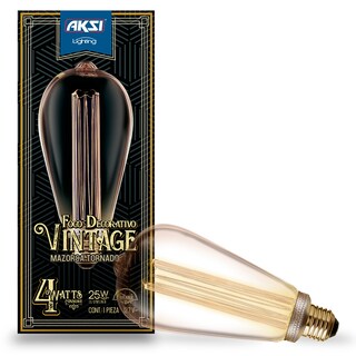 Foto 4 | Pack De 6 Focos Led Vintage Aksi 4w Mazorca Tornado Dimeable Luz Cálid
