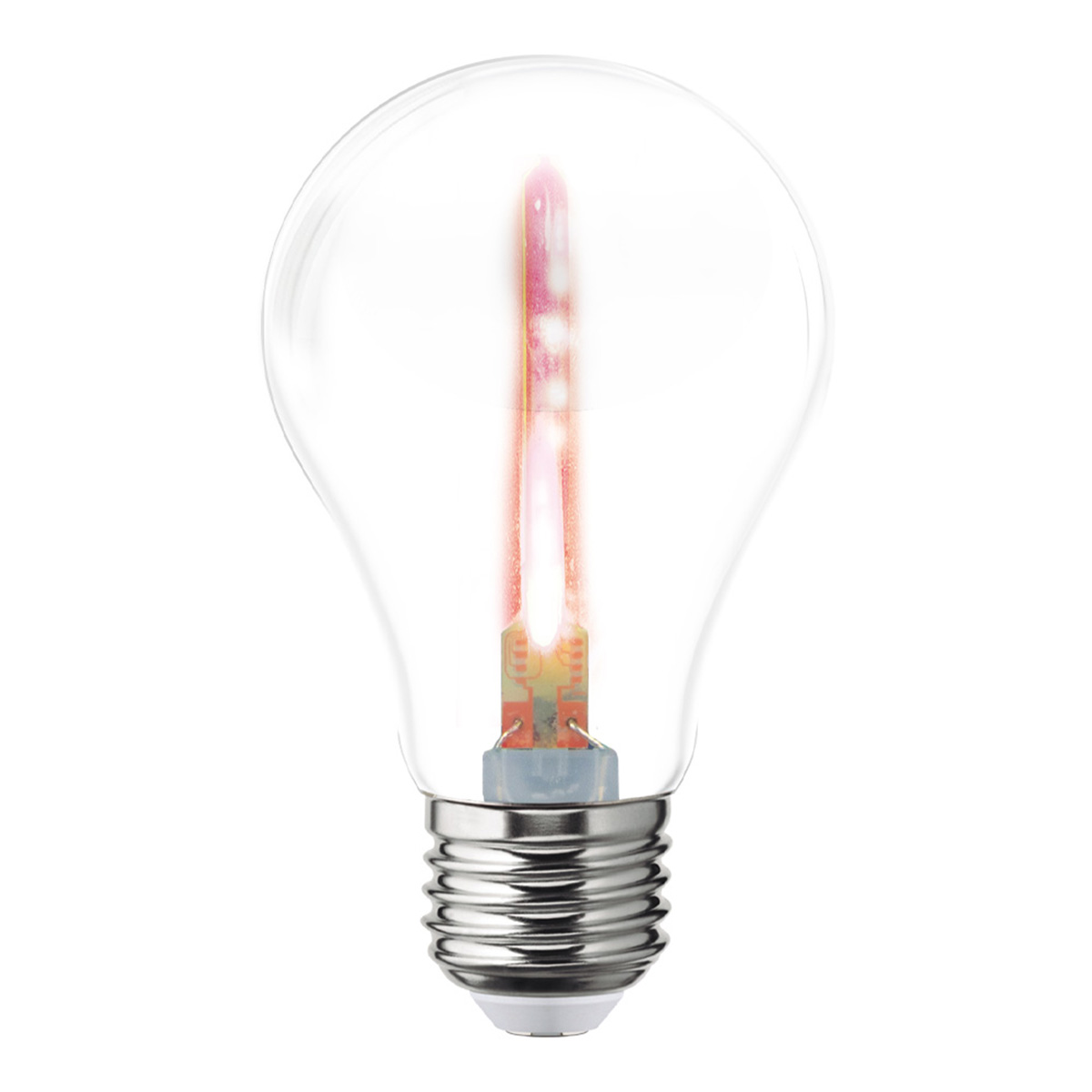 Foto 2 pulgar | Pack De 6 Focos Led Aksi 1w A19 Estela De Luz Base E27 Rojo