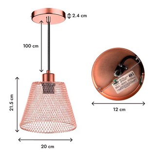 Foto 2 | Lampara Colgante Aksi Mech Rose Gold