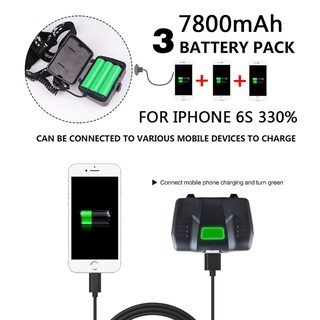 Foto 3 | Linterna Frontal Sanlin Beans Ym-k09 Xhp90.2 32w 7800mah - Venta Internacional.