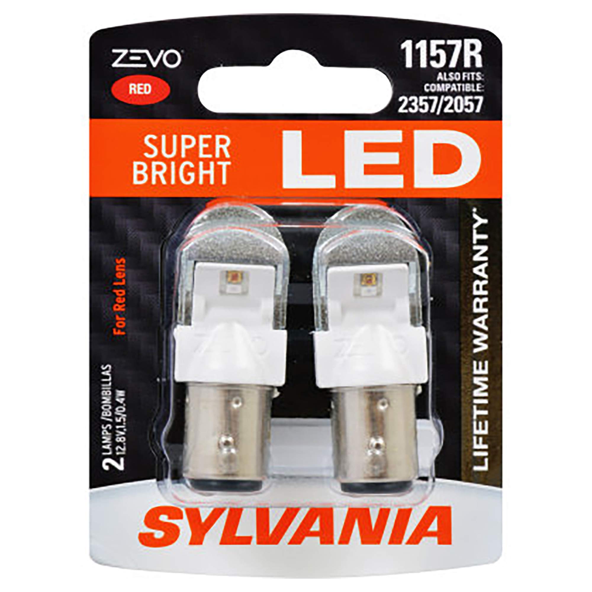 Foto 2 pulgar | Bombilla Led Sylvania 1157 Zevo Roja Para Luces De Freno Y Traseras - Venta Internacional.