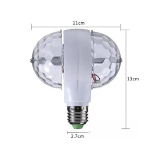 Foto 4 | Luz Led Rgb Tipo Foco Doble Giratorio Luces De Fiesta