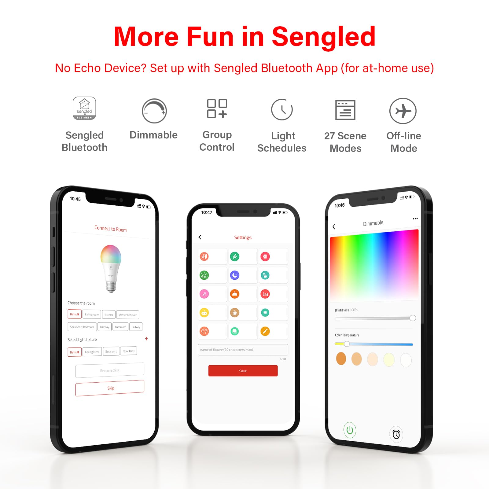 Foto 8 pulgar | Bombilla Inteligente Sengled Alexa/Bluetooth A19 Cambia de Color - Venta Internacional