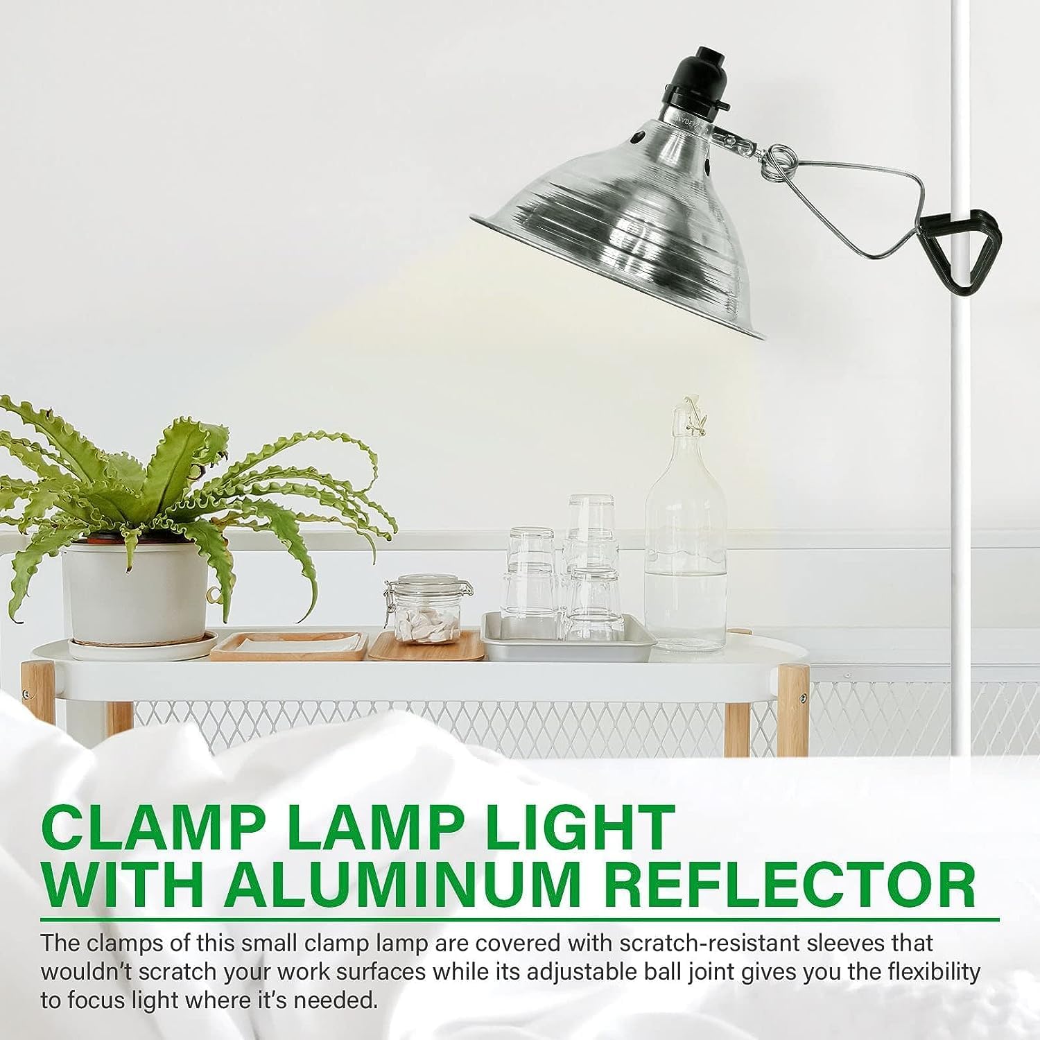 Foto 7 | Lámpara Clamp Simple Deluxe Ajustable De 21,6 Cm Con Reflector De Aluminio - Venta Internacional.