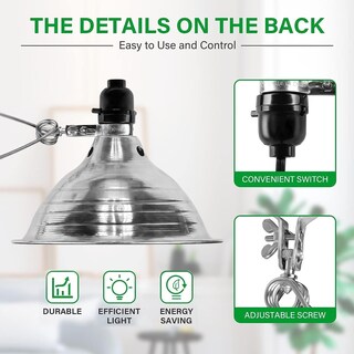 Foto 2 | Clamp Light Simple Deluxe Con Reflector De 8.5 Pulgadas Y 150 W, Paquete De 2 - Venta Internacional.