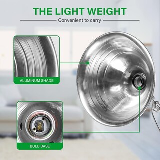 Foto 3 | Clamp Light Simple Deluxe Con Reflector De 8.5 Pulgadas Y 150 W, Paquete De 2 - Venta Internacional.