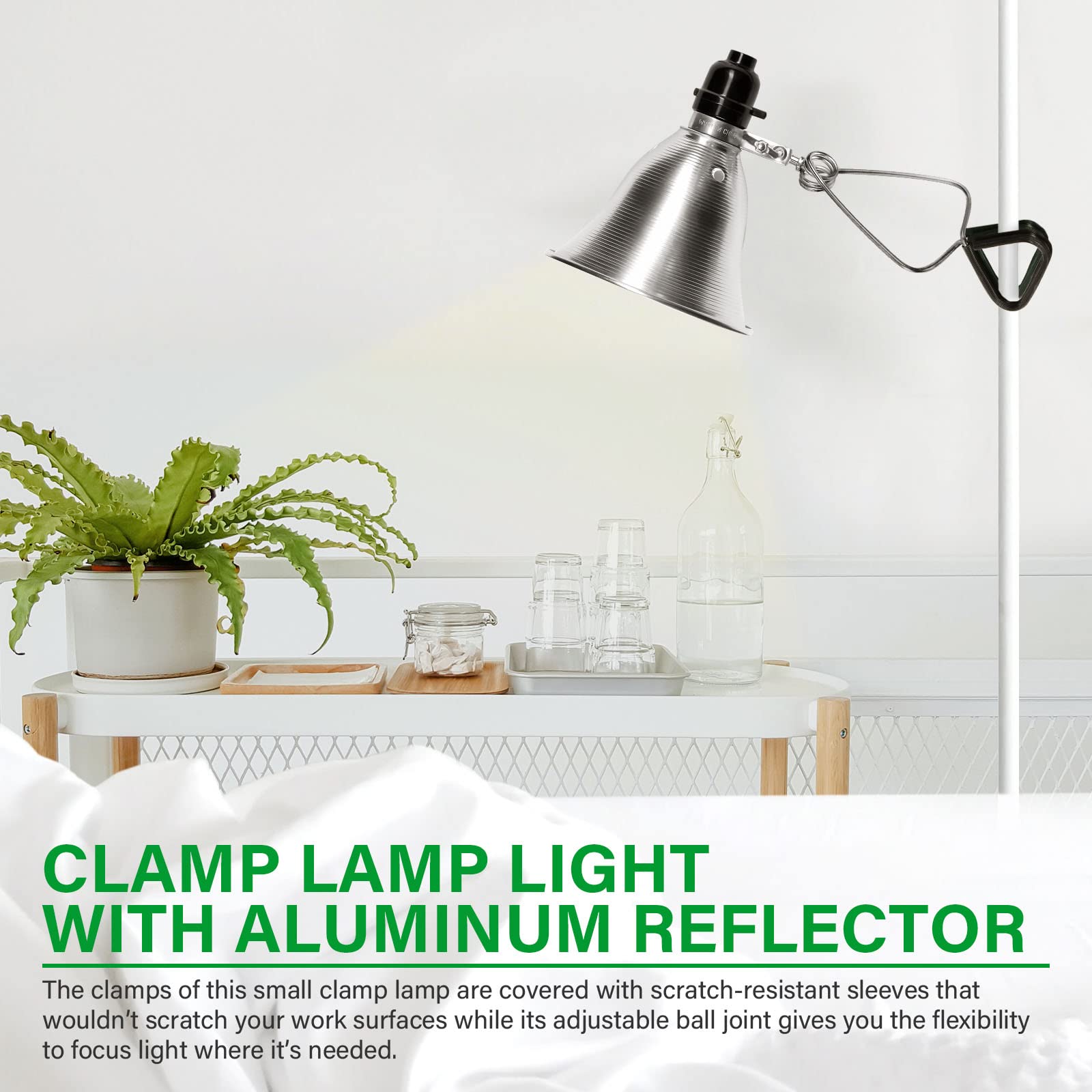 Foto 4 | Enchufe De Lámpara Tipo Pinza Simple Deluxe Con Reflector De 14 Cm, 60 W - Venta Internacional.