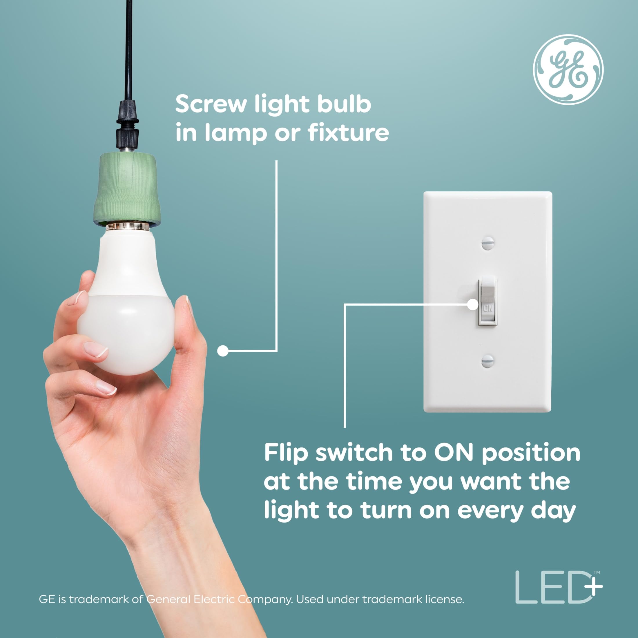 Foto 5 pulgar | Bombilla Led Ge Led+ Timer A19 De 8 W, Color Blanco Suave (1 Paquete) - Venta Internacional.