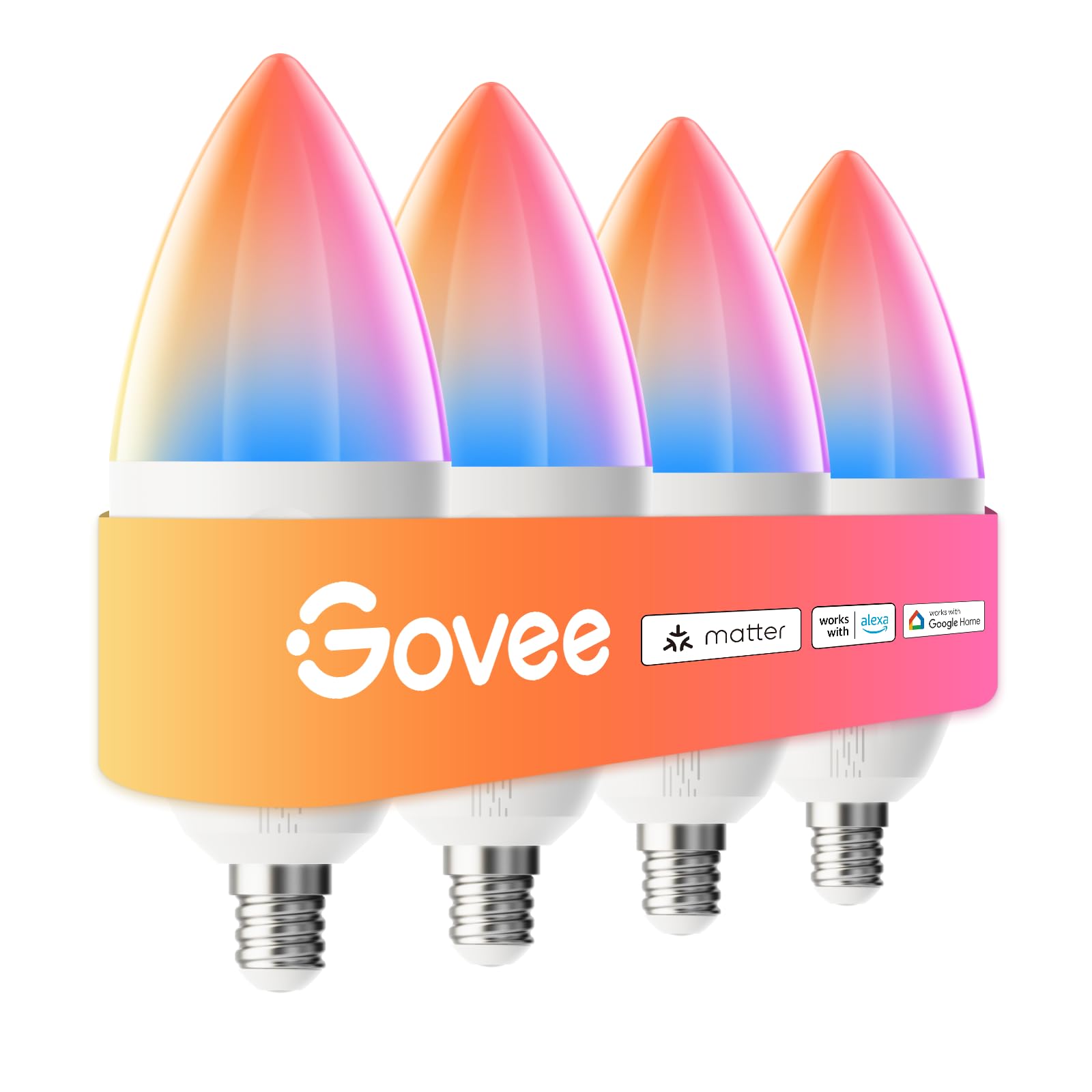 Foto 2 pulgar | Bombillas Inteligentes Govee E12 Led Equivalentes A 40 W, Paquete De 4 - Venta Internacional.