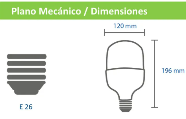 Foto 4 | Foco Led Xtellar De Alto Rendimiento 50w E26, Blanco Neutro 6500k, Iluminación Premium Intensa Para Interiores