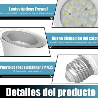 Foto 3 | Xtellar Bombilla Led 18w E26 Imperdible, Iluminación Brillante 6000k Blanco Cálido, Ahorro Energético Y Elegan