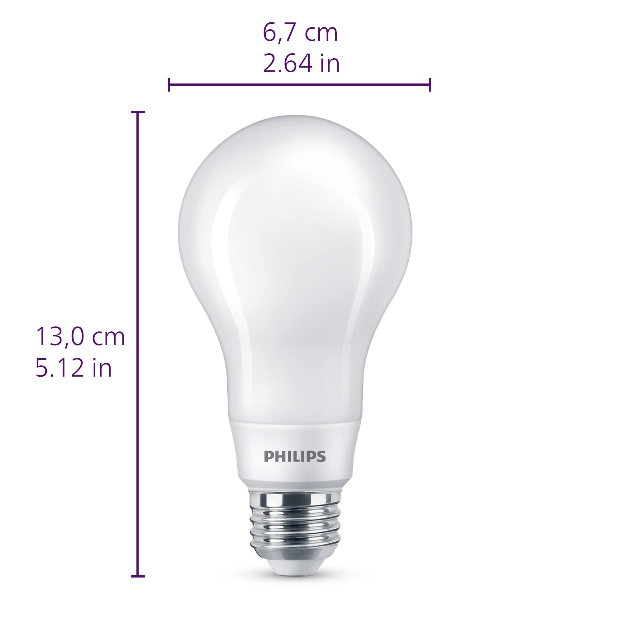 Foto 4 pulgar | Bombilla Led Philips A21 De 12 W = 100 W, 1600 Lm, 5 Tonos, Paquete De 2 - Venta Internacional.