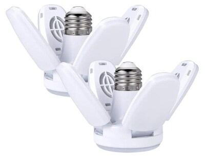 Foto 1 | Xtellar, Set De 2 Bombillas Led Luz De Garaje De 28w Y 6000lm Altamente Ajustables