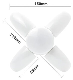 Foto 3 | Xtellar, Set De 2 Bombillas Led Luz De Garaje De 28w Y 6000lm Altamente Ajustables