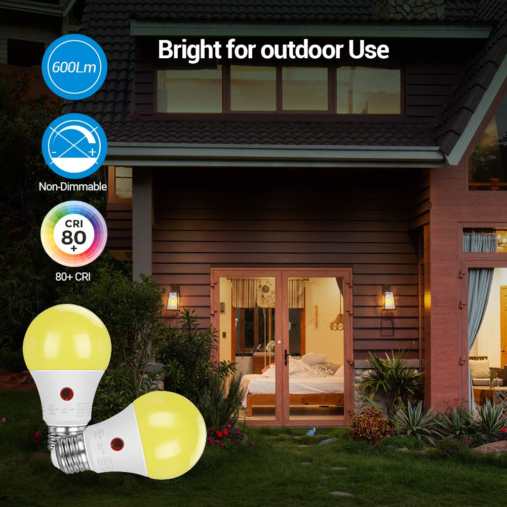 Foto 5 pulgar | Bombillas Led Para Exteriores Dewenwils A19, Del Anochecer Al Amanecer, 9 W, Paquete De 4 - Venta Internacional.