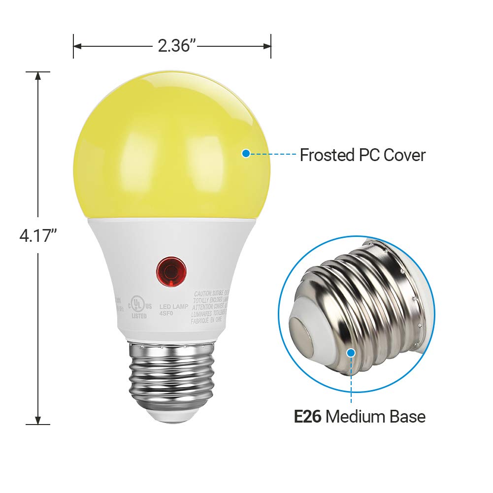 Foto 7 | Bombillas Led Para Exteriores Dewenwils A19, Del Anochecer Al Amanecer, 9 W, Paquete De 4 - Venta Internacional.