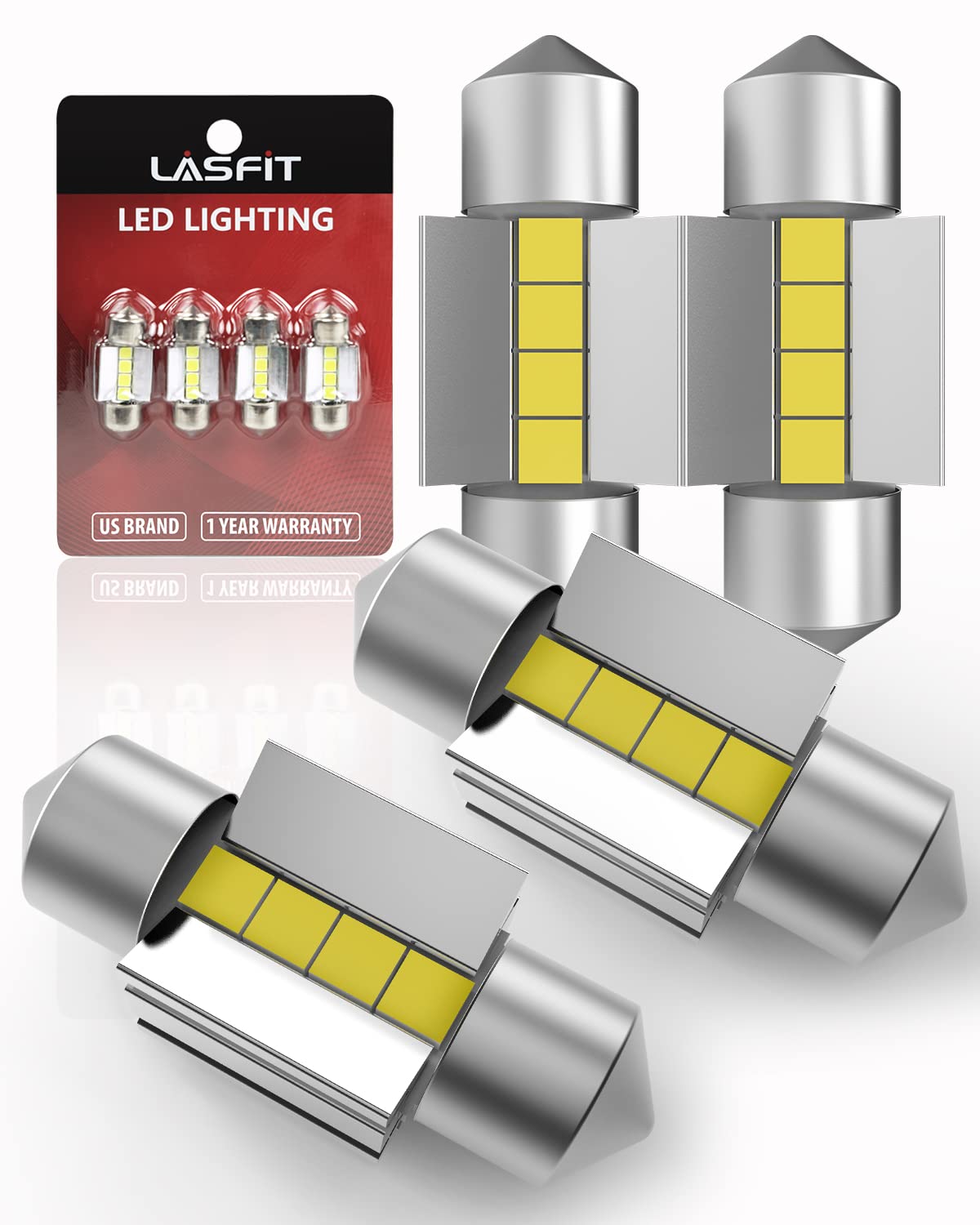 Foto 1 | Bombilla Led Lasfit De3022 Festoon De3175 De3021 De3023 De 31 Mm, 400 Lúmenes - Venta Internacional.