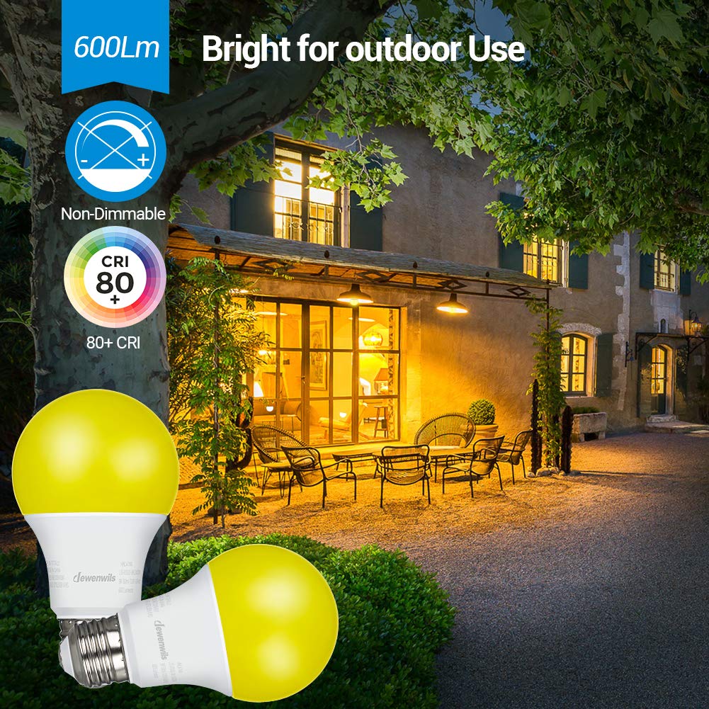 Foto 3 pulgar | Bombillas Led Dewenwils Outdoor A19, 9 W, 600 Lm, 2400 K, Paquete De 4 - Venta Internacional.