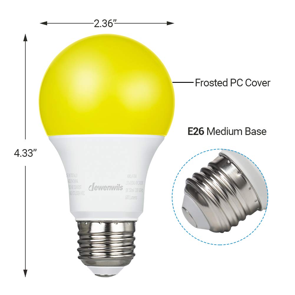 Foto 8 pulgar | Bombillas Led Dewenwils Outdoor A19, 9 W, 600 Lm, 2400 K, Paquete De 4 - Venta Internacional.