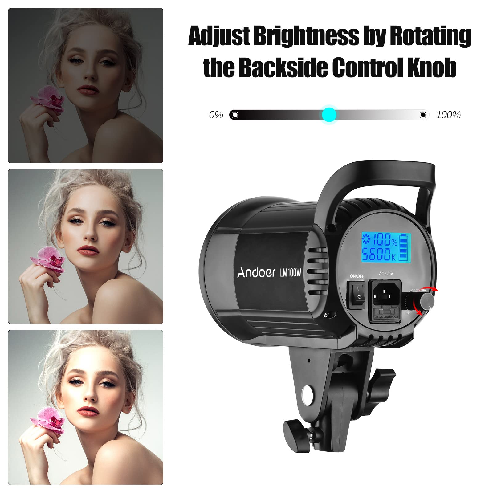 Foto 3 | Luz Led De Relleno Para Fotografía Andoer Lm100w 5600k 100w - Venta Internacional.