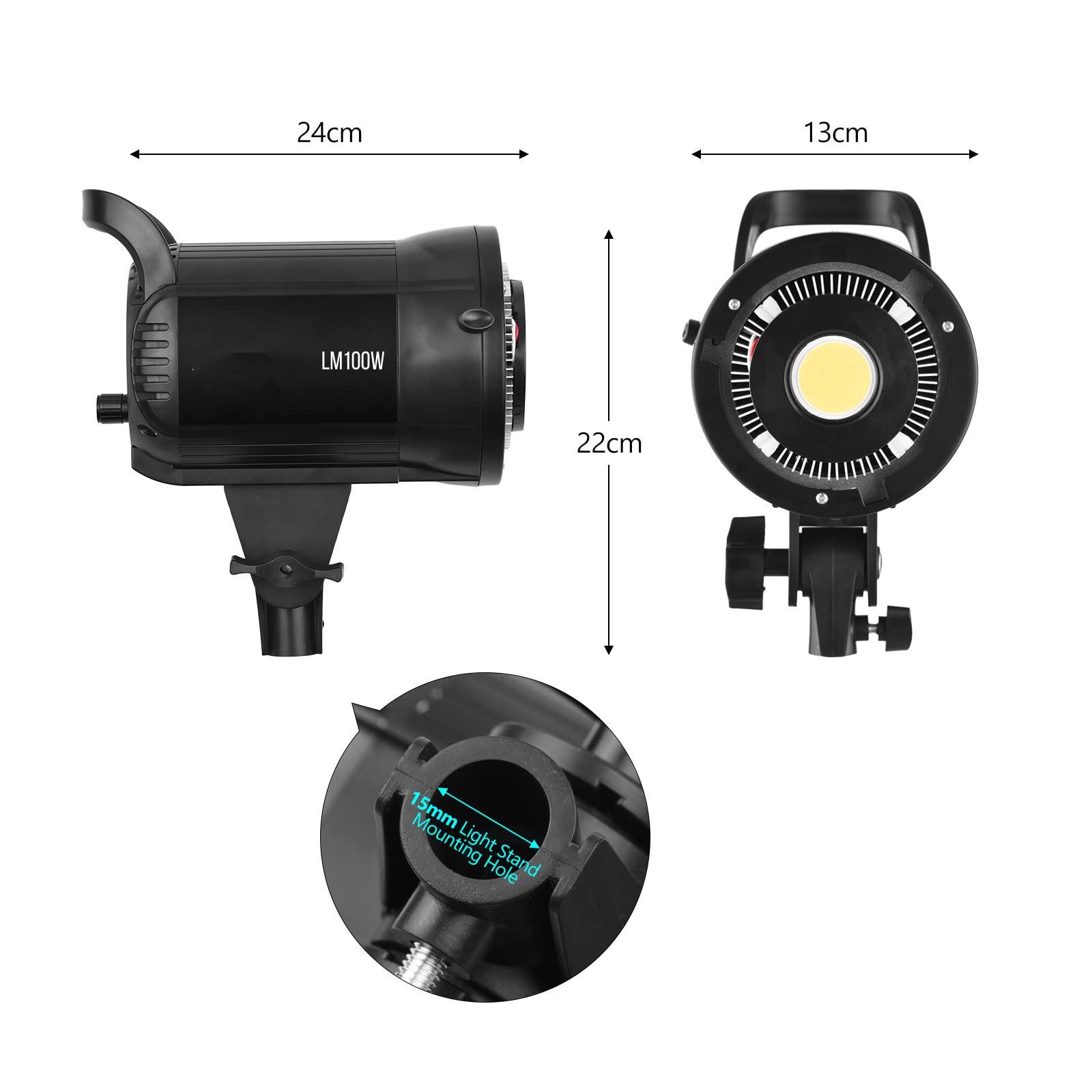Foto 5 pulgar | Luz Led De Relleno Para Fotografía Andoer Lm100w 5600k 100w - Venta Internacional.