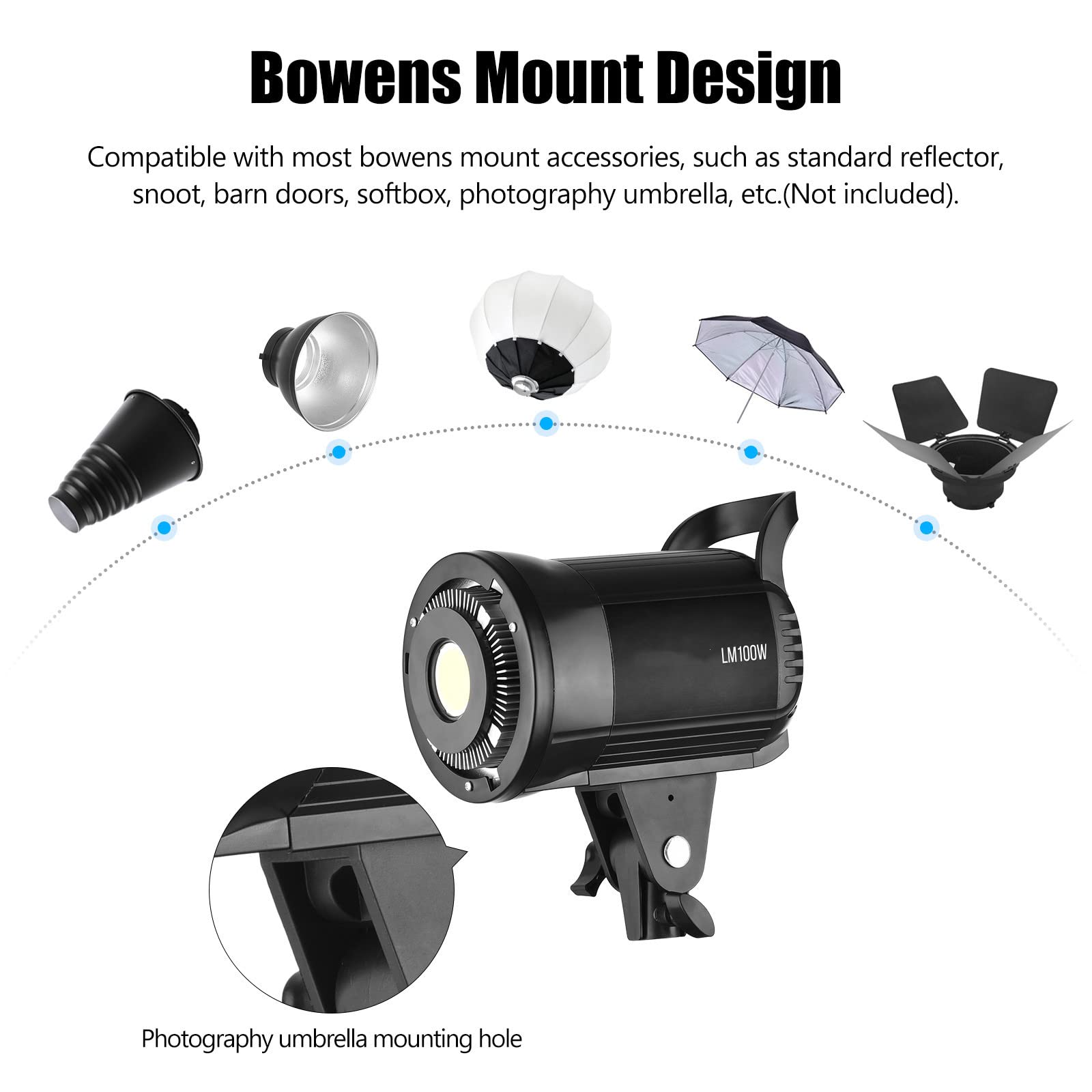 Foto 6 pulgar | Luz Led De Relleno Para Fotografía Andoer Lm100w 5600k 100w - Venta Internacional.