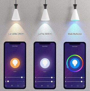 Foto 6 | 4 Focos Led Inteligente Rgbcw Wifi Ajustable Multicolor 12 W Lab.g Blanco