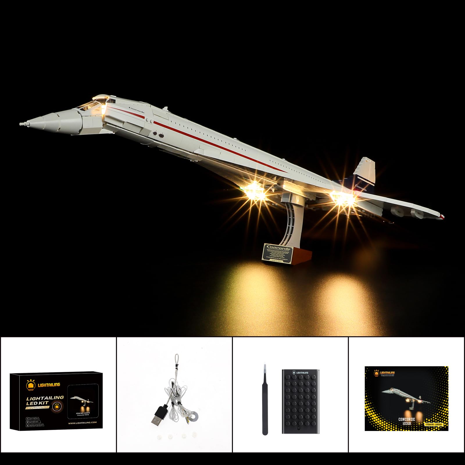 Foto 7 pulgar | Kit De Iluminación Lightailing Para Bloques De Construcción Lego 10318 Concorde - Venta Internacional.