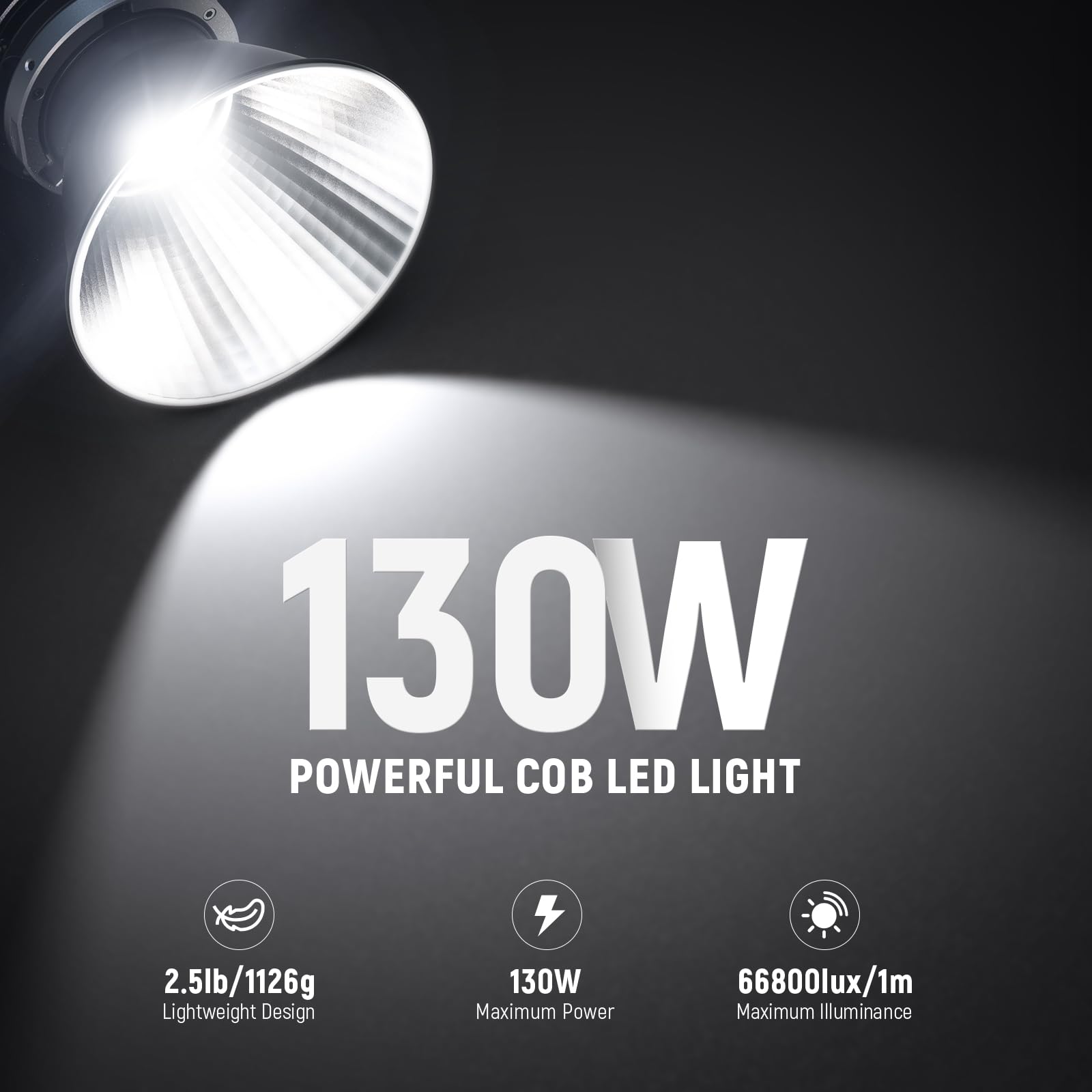 Foto 2 | Lámpara Led De Vídeo Neewer Ms150, 130 W, 5600 K, Luz Diurna De Estudio - Venta Internacional.
