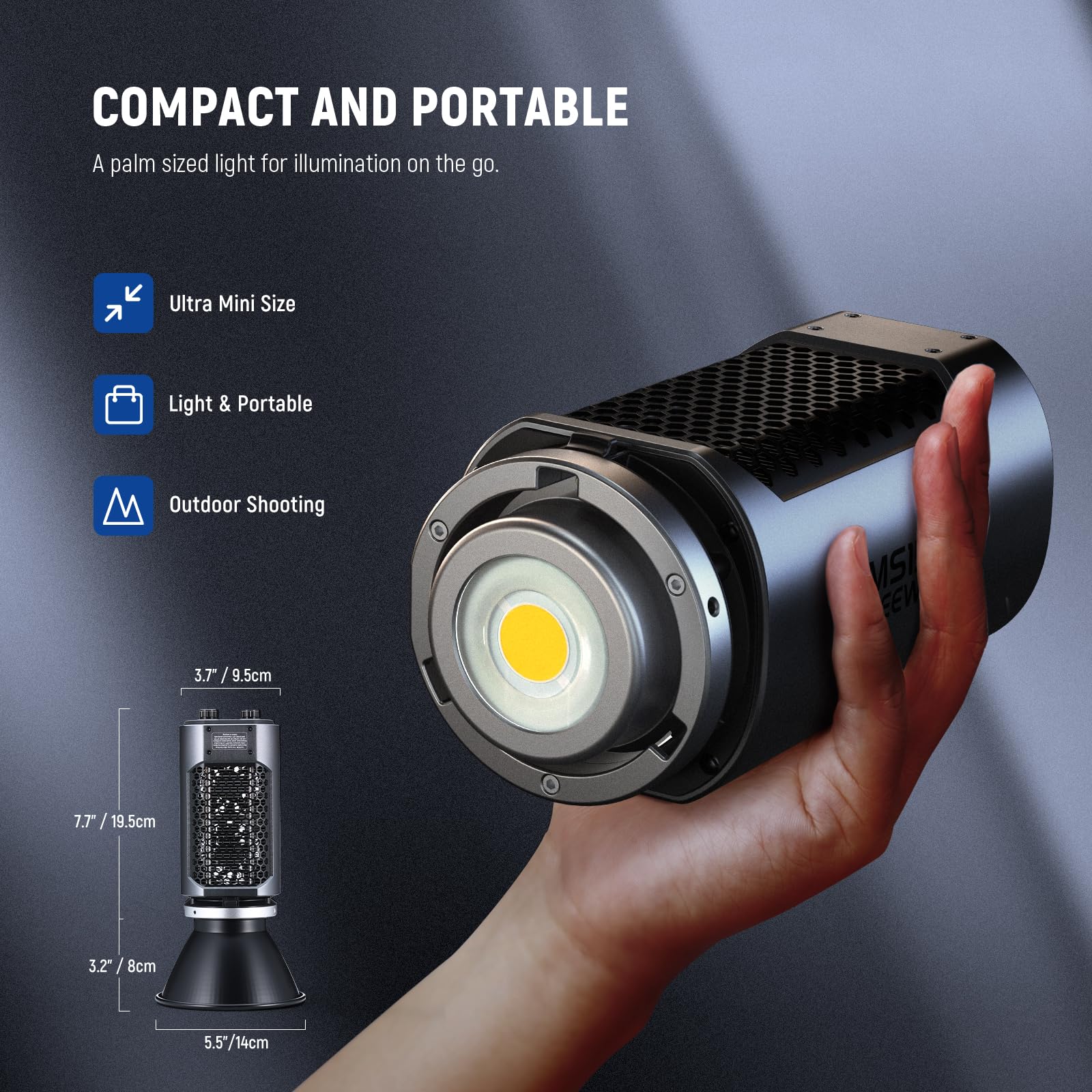 Foto 4 pulgar | Lámpara Led De Vídeo Neewer Ms150, 130 W, 5600 K, Luz Diurna De Estudio - Venta Internacional.